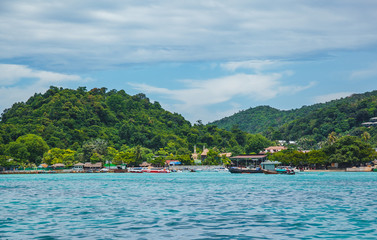 tropical islands in the sea