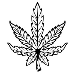 leaf of marijuana 