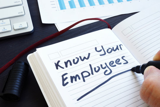 Know Your Employees Written In A Note. People Management.