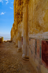 Obraz na płótnie Canvas Remains of the fortress of Masada