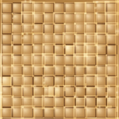 Abstract gold square background. Vector illustration of geometric texture