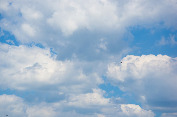 beautiful background bright blue sky with white clouds