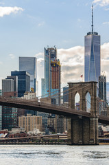 NYC Skyline from DUMBO in Brooklyn, New York, USA