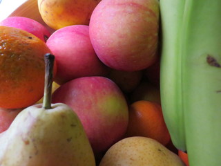 Delicious fresh fruit and color appetizing and tasty