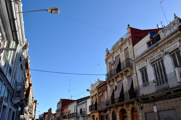Fototapeta na wymiar Cabanyal neighborhood in Valencia