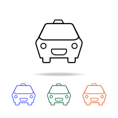 Taxi icon. Elements of simple web icon in multi color. Premium quality graphic design icon. Simple icon for websites, web design, mobile app, info graphics