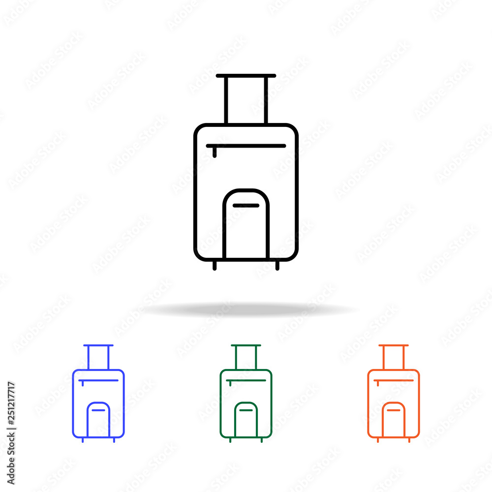 Poster baggage icon. elements of simple web icon in multi color. premium quality graphic design icon. simpl