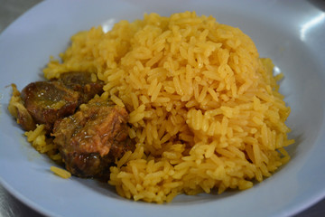 Chicken Biryani with green chutney
