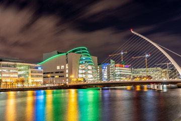 Fototapeta premium Dublin nocą