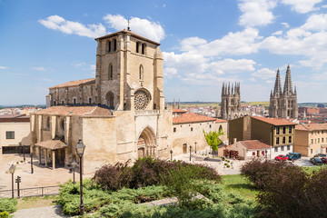 Fototapeta na wymiar Burgos, Spain. Church of San Esteban