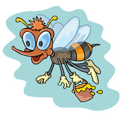 coloring pages for childrens with funny animals,bee