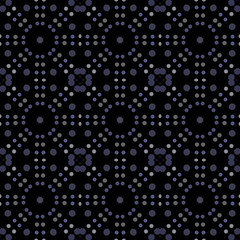 Seamless abstract pattern background with a variety of colored circles.