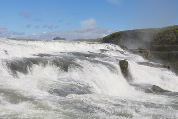 Island; Iceland; Gullfoss; Gullfossen; Wasserfall