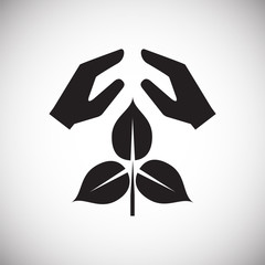 Grow icon on white background for graphic and web design, Modern simple vector sign. Internet concept. Trendy symbol for website design web button or mobile app