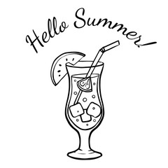 cocktail vector doodle sketch