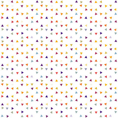 Abstract seamless pattern background with multi-colored varied triangles.