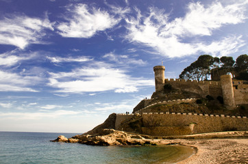 Fototapeta na wymiar Castle of Tossa de Mar, Girona
