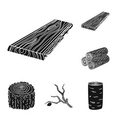 Vector design of hardwood  and construction logo. Set of hardwood  and wood stock vector illustration.