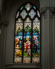 Obraz na płótnie Canvas Cathedral Basilica of the Immaculate Conception - Denver, Colorado _Window 4