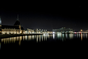 Fototapeta na wymiar Aarhus City by Night