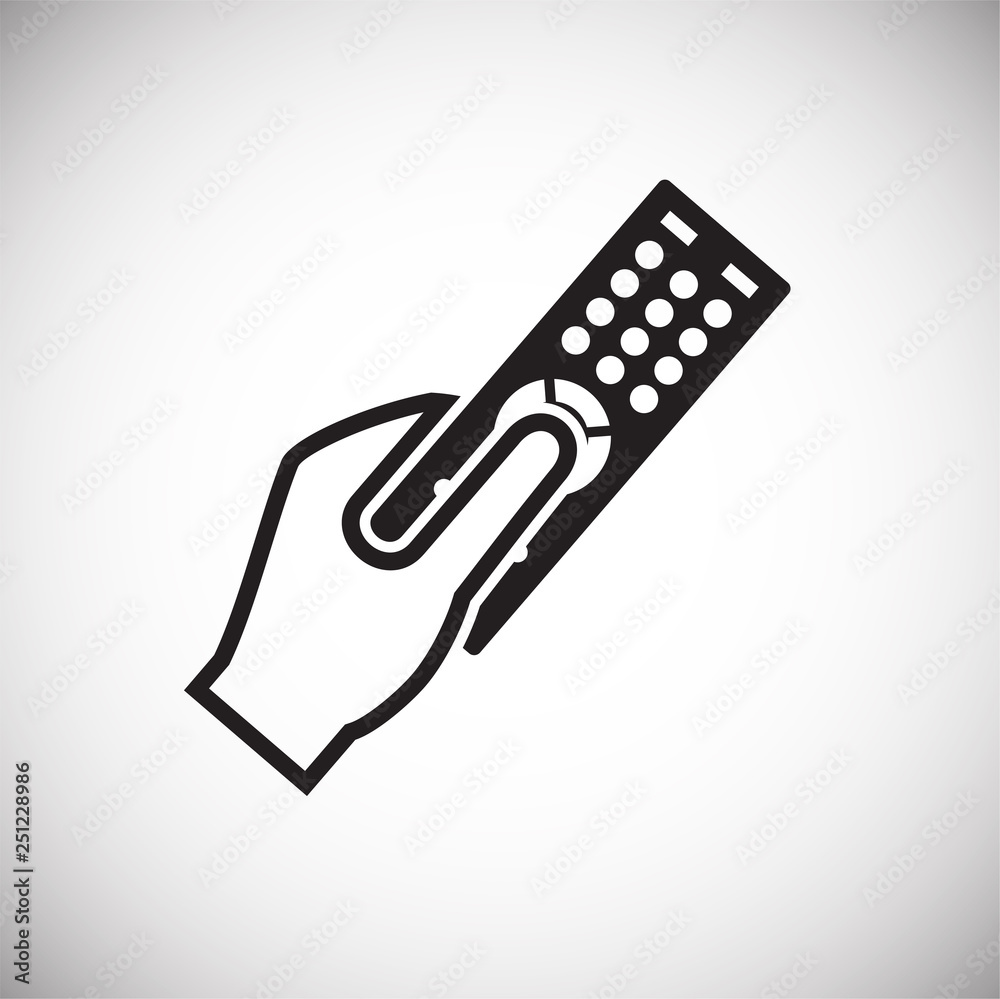 Poster tv icon on white background for graphic and web design, modern simple vector sign. internet concept.