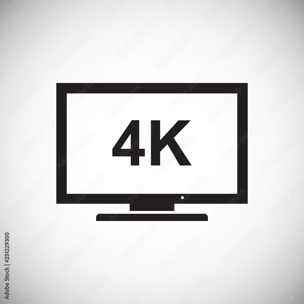 Poster tv icon on white background for graphic and web design, modern simple vector sign. internet concept.