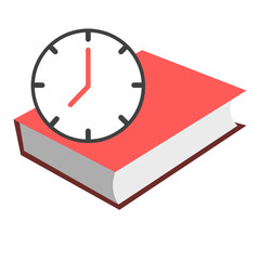 Abstract Time Clock Book