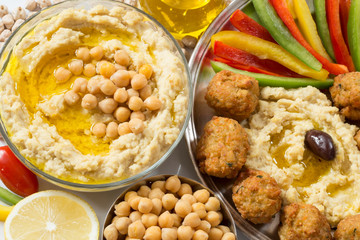 Hummus and falafel