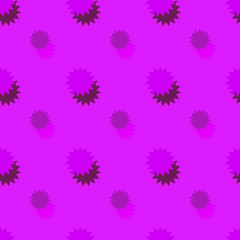 Seamless background pattern with various colored circles.
