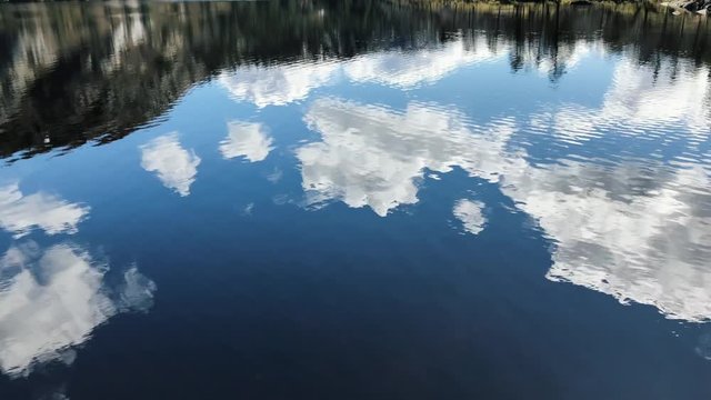 Placid lake in summer Norway