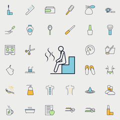sauna outline icon. spa icons universal set for web and mobile