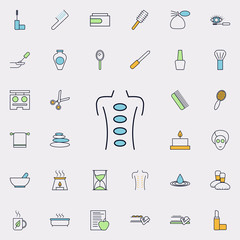 stone therapy outline icon. spa icons universal set for web and mobile