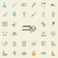 stone therapy outline icon. spa icons universal set for web and mobile