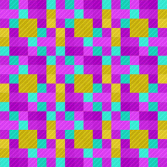 Seamless pattern background from a variety of multicolored squares.