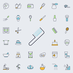comb outline icon. spa icons universal set for web and mobile