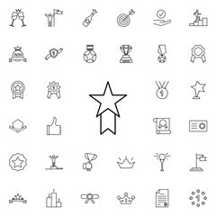 star medal icon. Succes and awards icons universal set for web and mobile