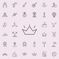 crown icon. Succes and awards icons universal set for web and mobile