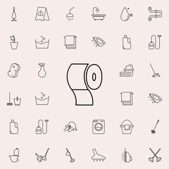 toilet paper icon. Cleaning icons universal set for web and mobile
