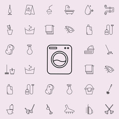 washing machine icon. Cleaning icons universal set for web and mobile