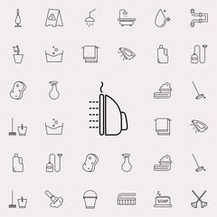 iron icon. Cleaning icons universal set for web and mobile