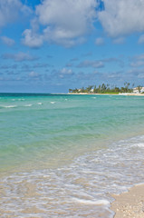 Fototapeta na wymiar Island Paradise - A Beach in the Caribbean.