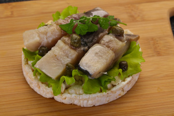 Snack with herring