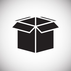 Box icon on white background for graphic and web design, Modern simple vector sign. Internet concept. Trendy symbol for website design web button or mobile app