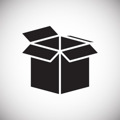 Box icon on white background for graphic and web design, Modern simple vector sign. Internet concept. Trendy symbol for website design web button or mobile app