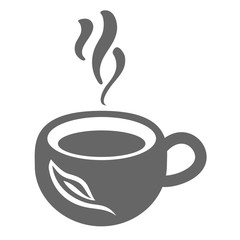 tea cup logo icon vector illustration