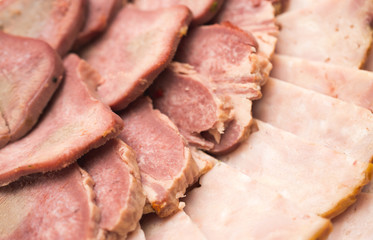 Cold cuts, Russian appetizer for alcoholic drinks, vodka and brandy