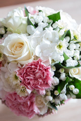  wedding bunch of bright flowers