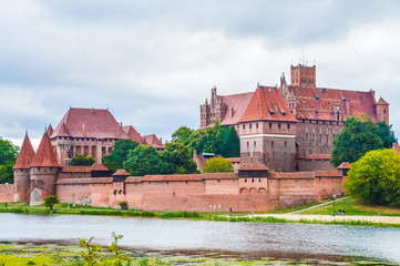 Naklejka na ściany i meble The Malbork Castle, Poland