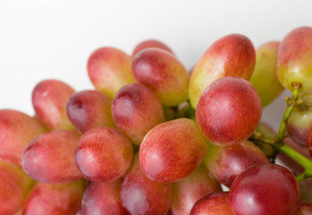 Close-up bunch  of fresh red grapes