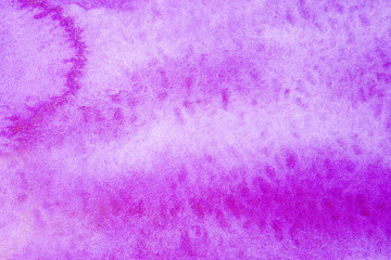 Purple texture blurred paint background on paper watercolor background